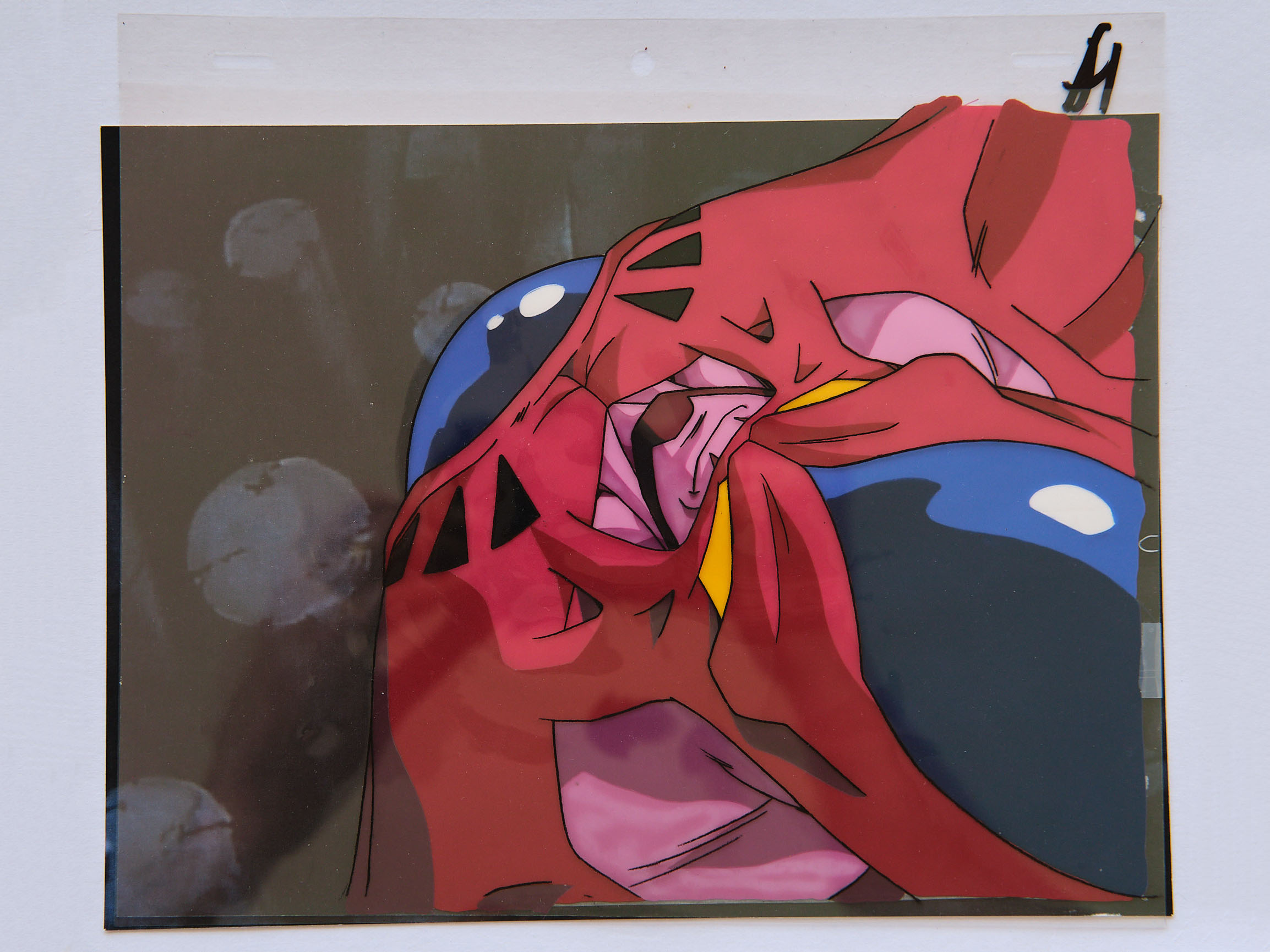 Dragon Ball Z OAV production key cel A1 Hacchihyack with copy background and original douga